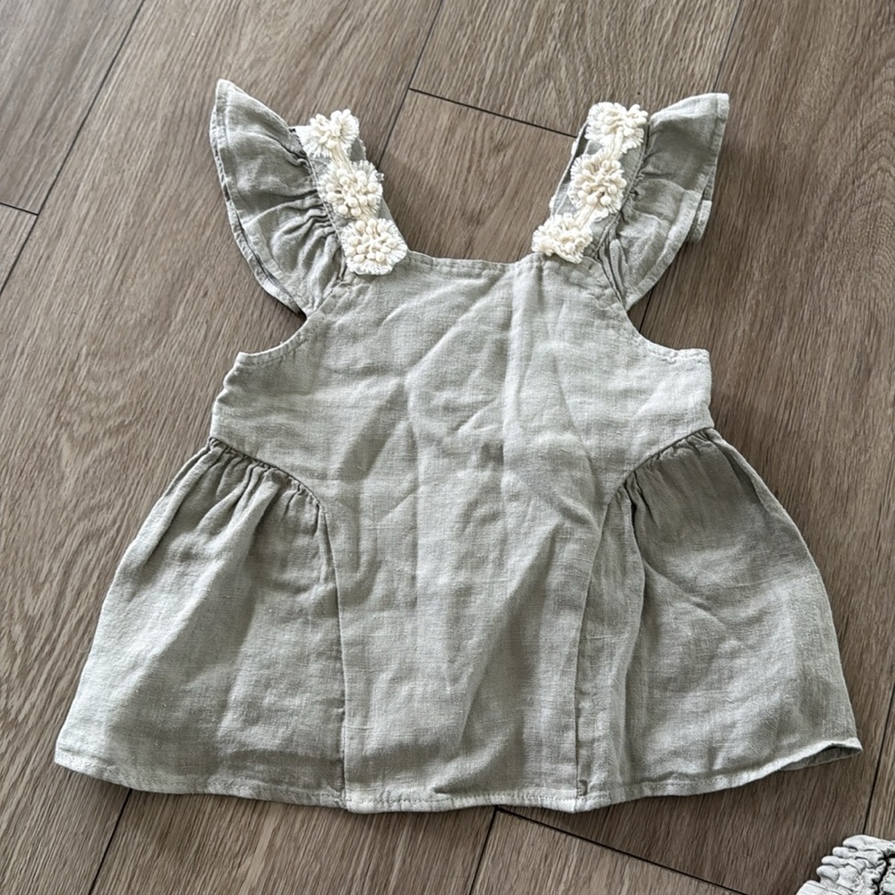 Zara Girls Linen Floral Matching Set NWT size 5 years - Picture 7 of 11